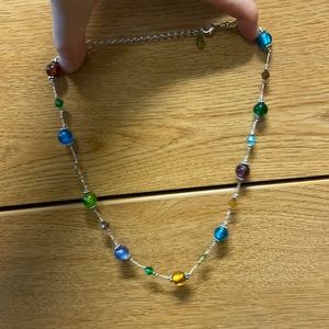 Glass bead necklace